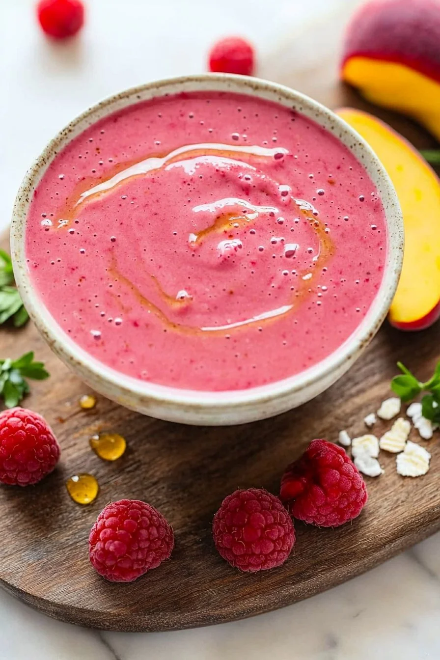 Himbeer-Pfirsich-Smoothie