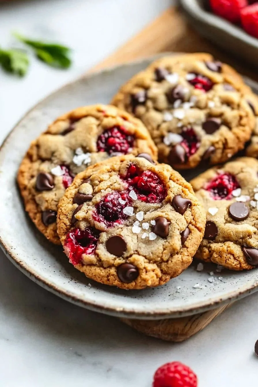 Himbeerschokoladenplätzchen