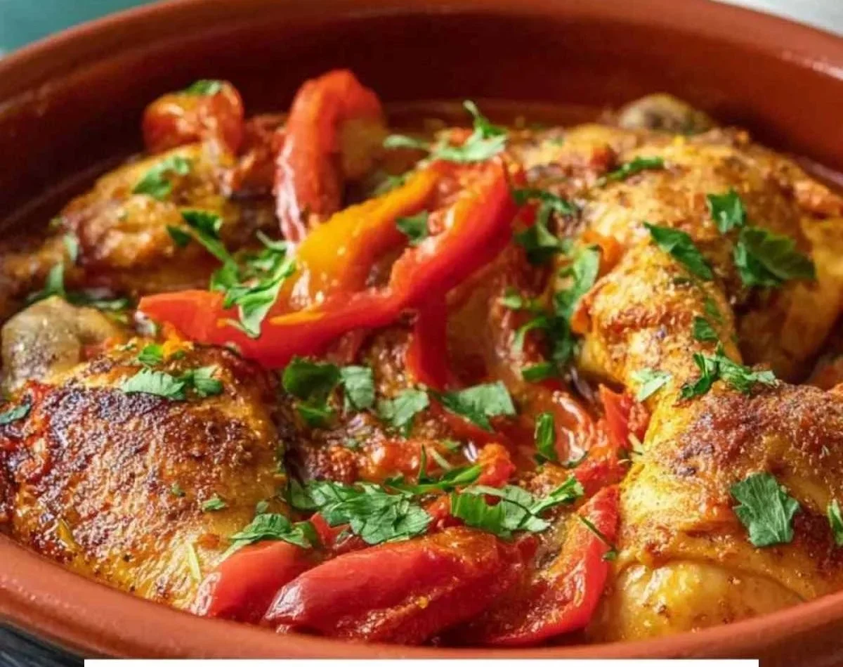 Knuspriges Basque-Hühnchen nach alter Art