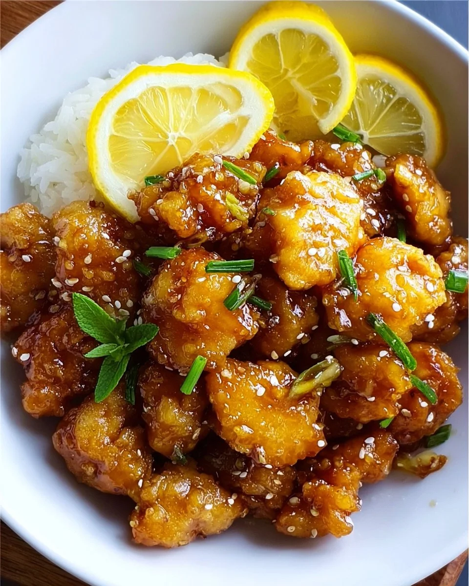 Knuspriges Honig-Zitronen-Hühnchen