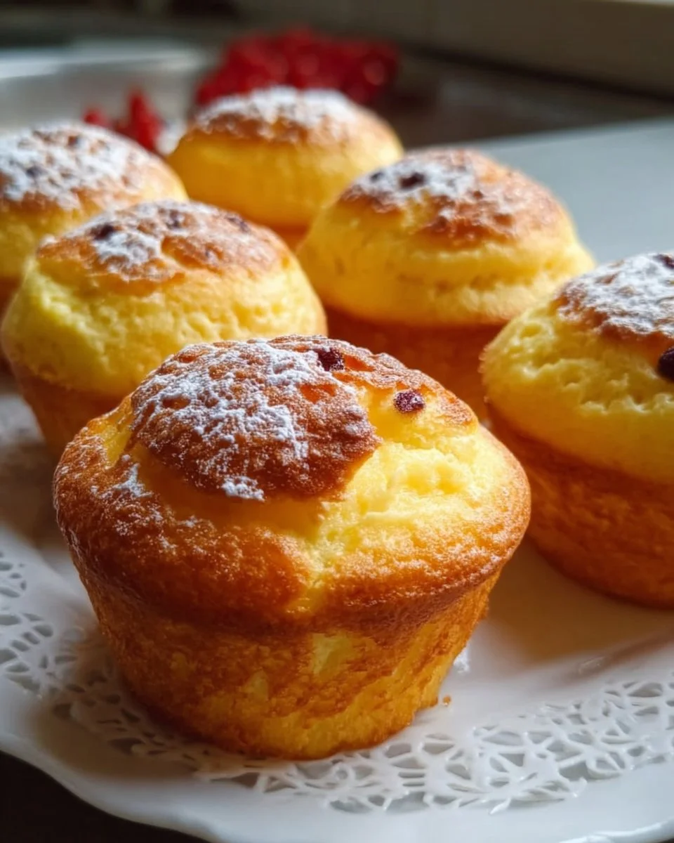 Köstliche Quarkmuffins Mit Vanillepudding