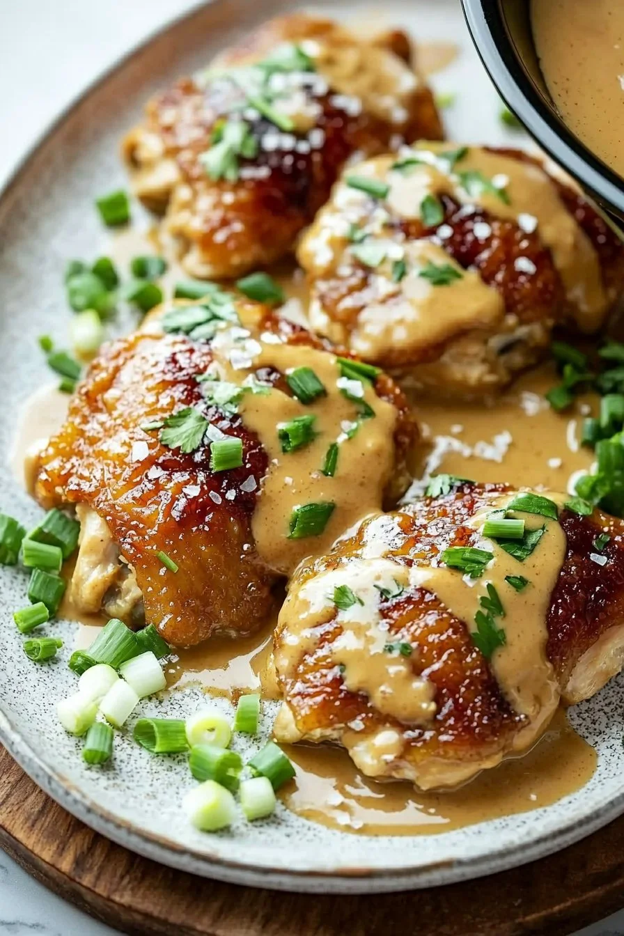 Langsame Kochmaschine Erdnuss-Hühnchen