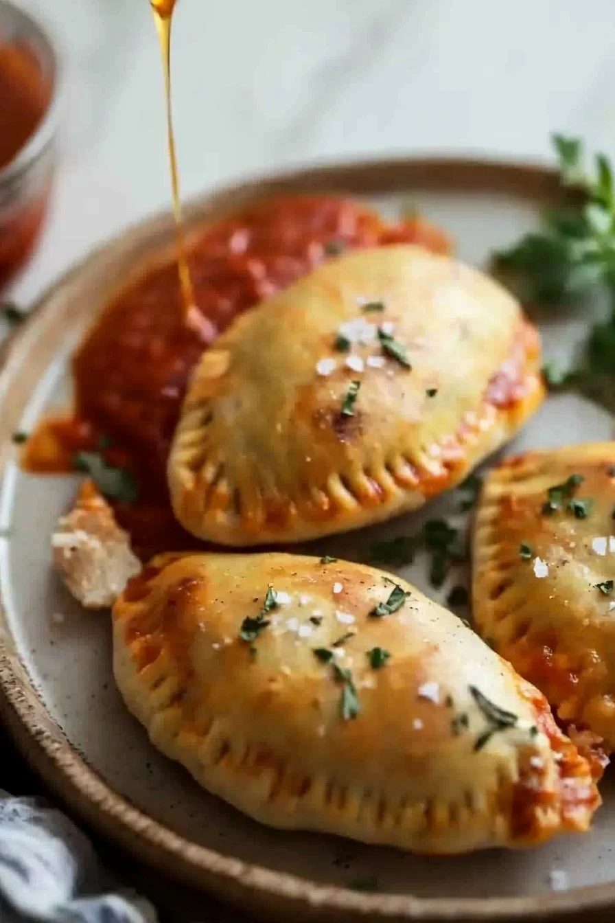 Mini-Hähnchen-Calzones aus der Heißluftfritteuse