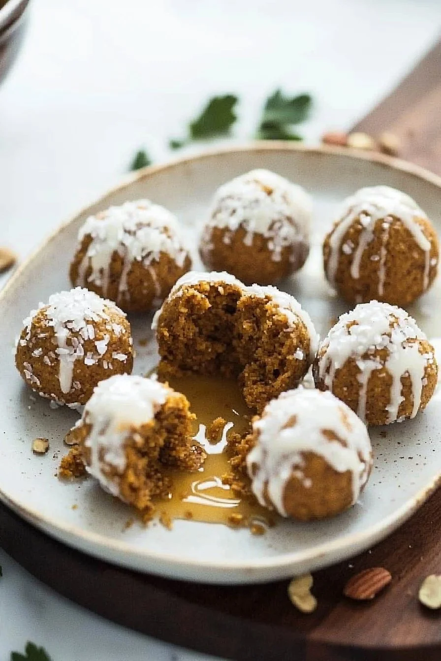 No-Bake-Kürbiskugeln