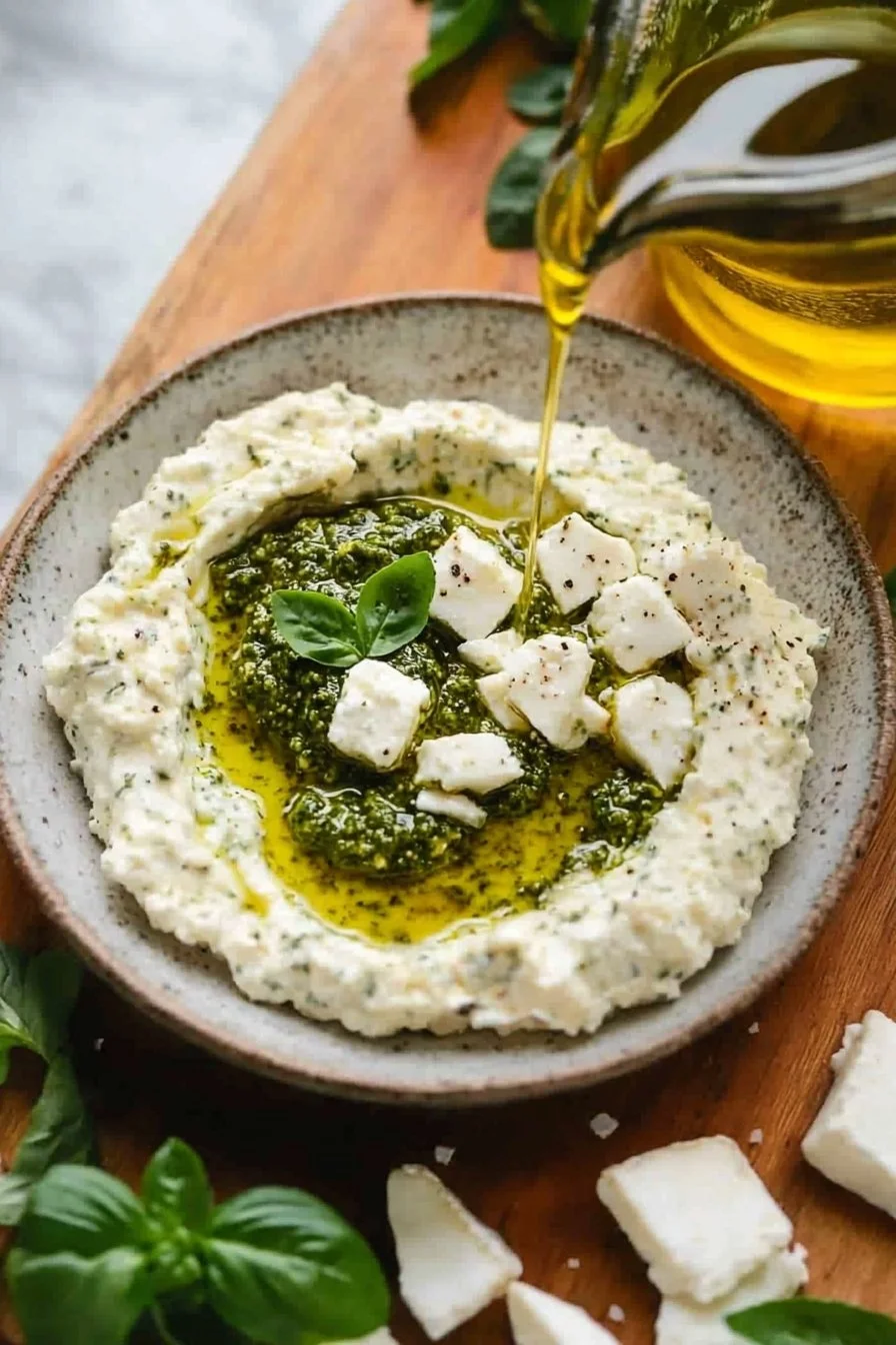Pesto-Schafskäse-Dip