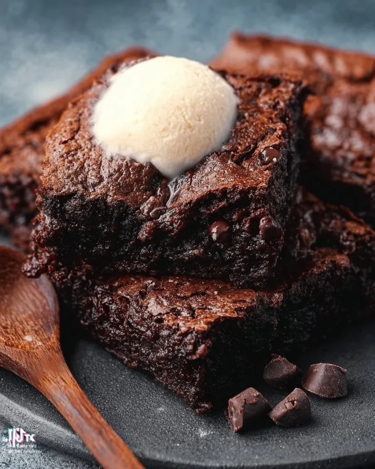 Selbstgemachter proteinreicher Brownie mit Schokolade und Nüssen
