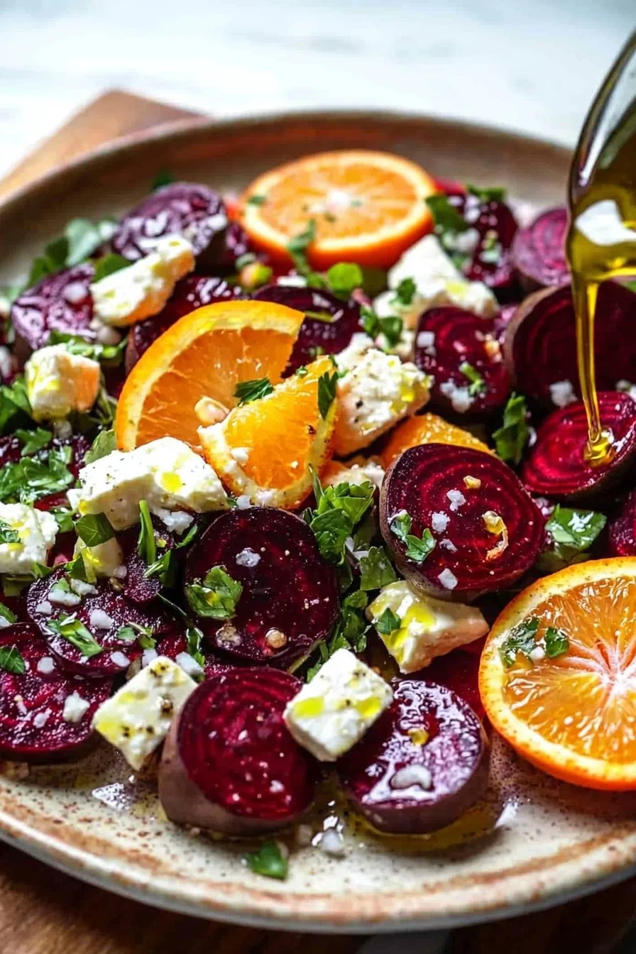 Rote-Bete-Salat mit Zitrusfrüchten und Feta