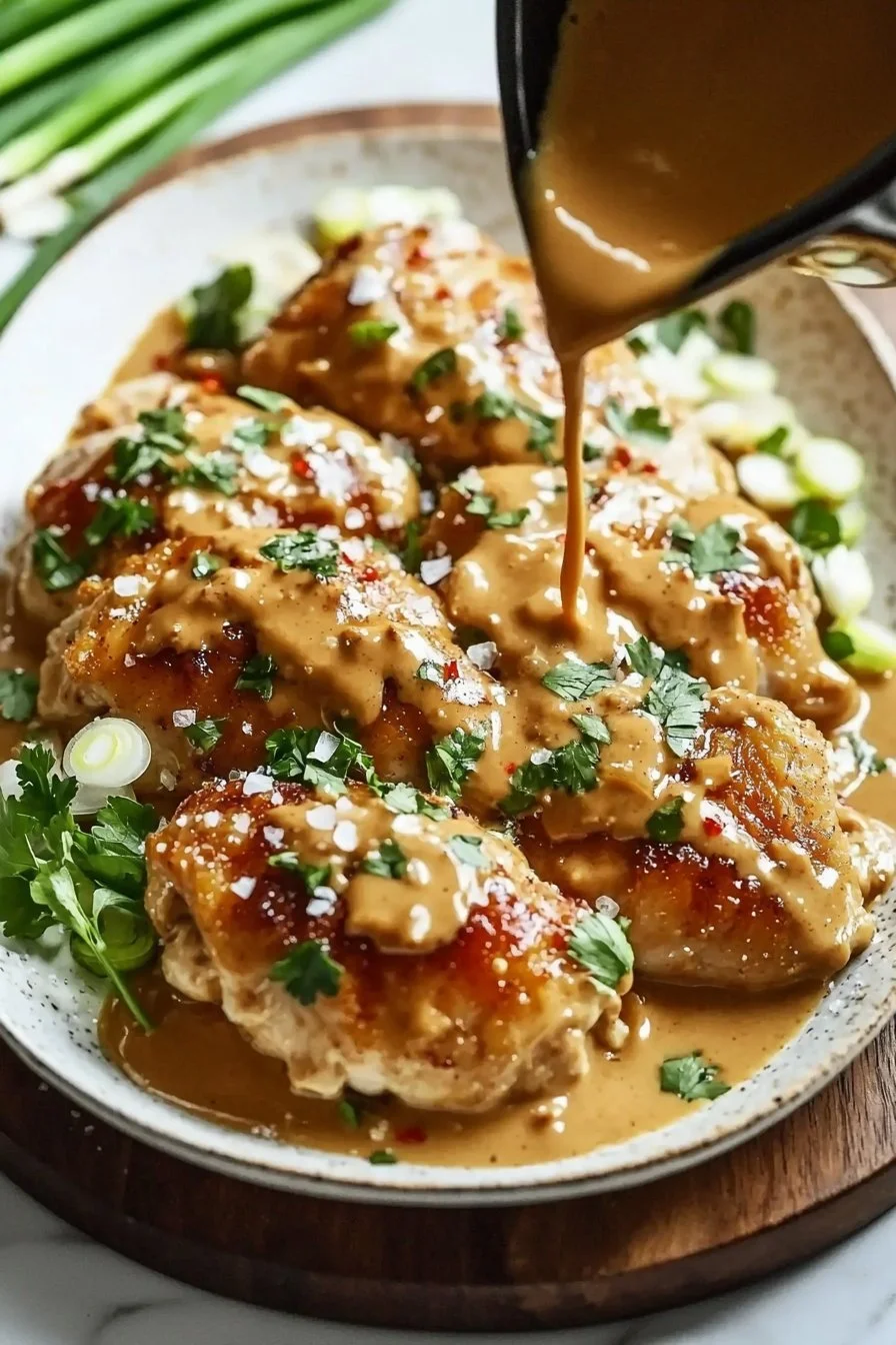 Schmortopf-Erdnuss-Hühnchen