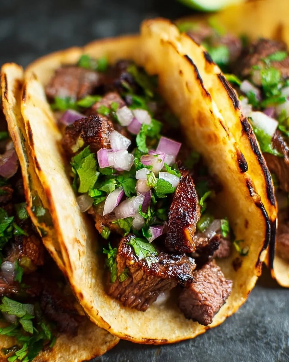 Schnelle und einfache Carne Asada Street Tacos Rezept