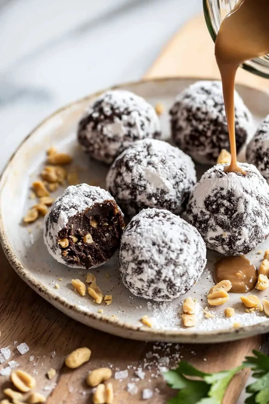 Schokoladen-Erdnussbutter-Trüffel