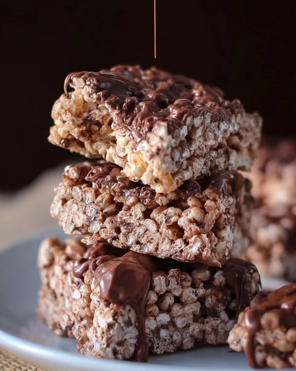 Schokoladenprotein Rice Krispie Treats