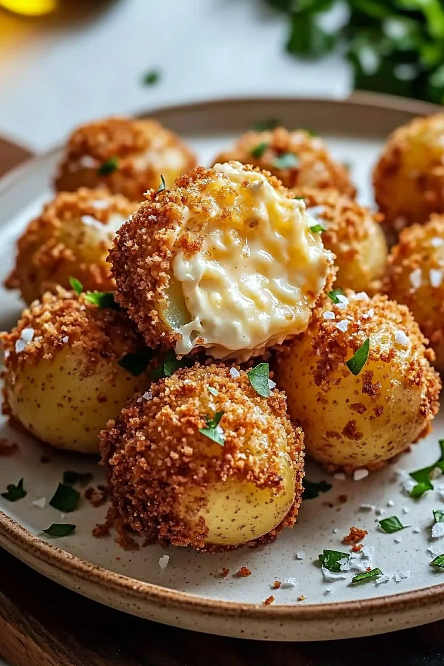 Ultimative knusprige Kartoffel-Käse-Bomben