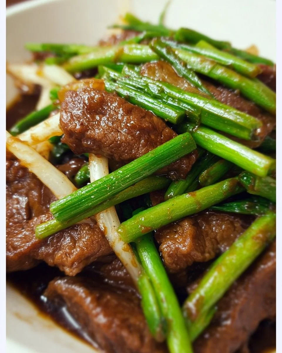 Zwiebel-Schnittlauch-Rindfleisch