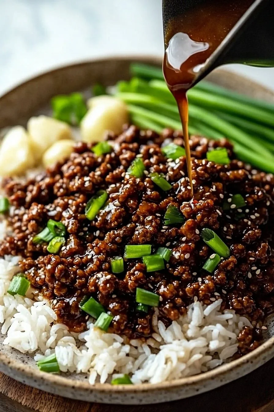 Schnelles Rezept für Mongolian Ground Beef in 15 Minuten