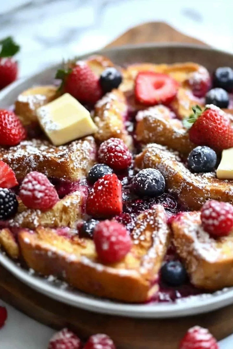 Beeren French Toast Auflauf