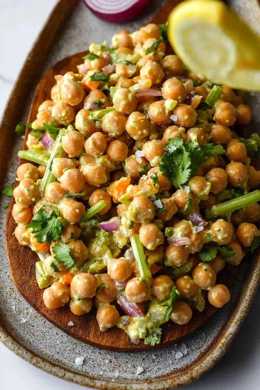 Bester Curry-Kichererbsensalat mit frischen Zutaten und aromatischen Gewürzen