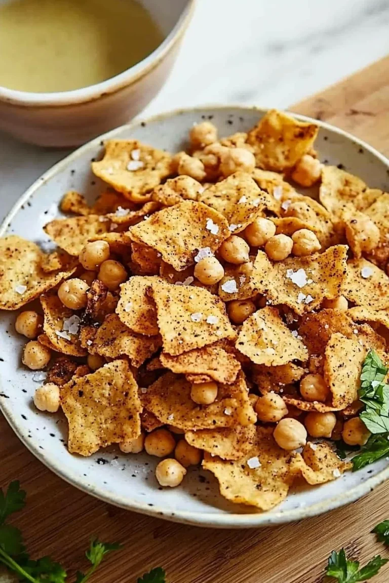 Crispy Kichererbsenchips in einer Schüssel, ideal als gesunder Snack