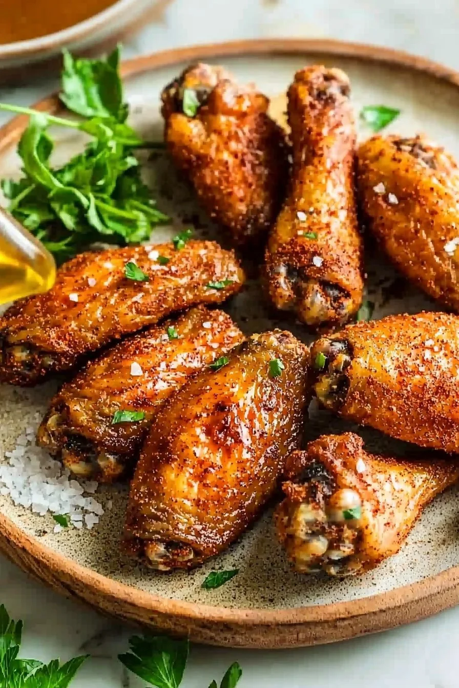 Crispy Ofen Gebackene Hähnchenflügel