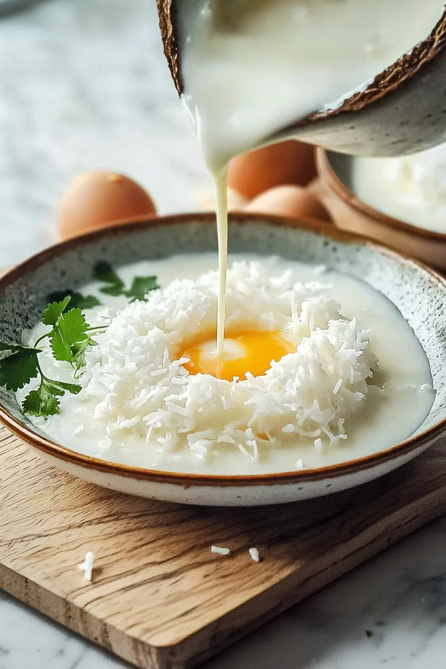Der beste thailändische Kokosnuss-Pudding-Dessert