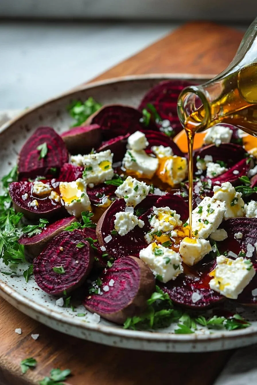 Einfache Rote-Bete-Salat mit Feta