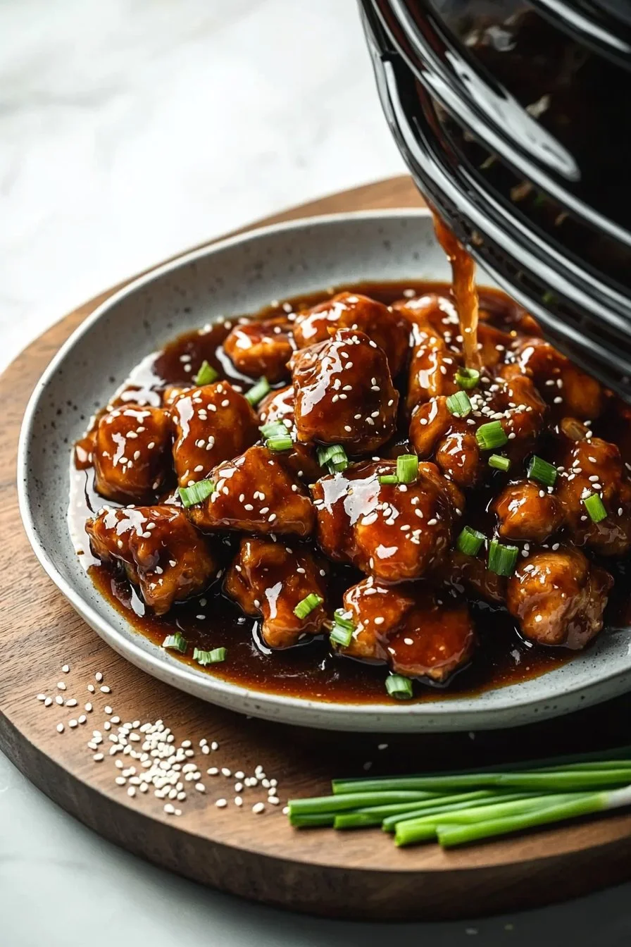 Einfaches Crockpot General Tso's Hähnchen