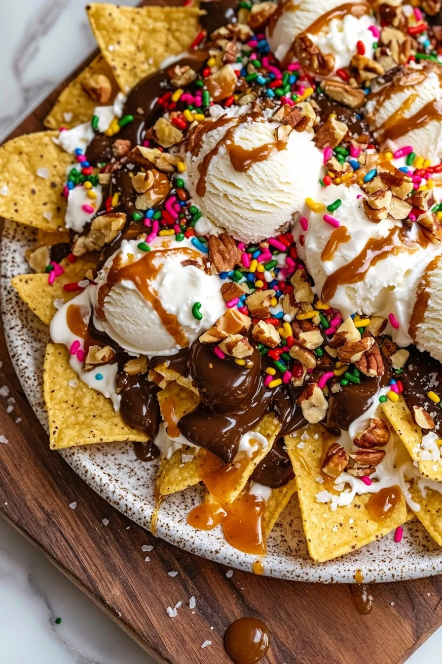 Eiscreme Nachos