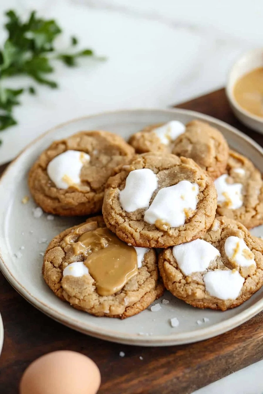 Leckere Fluffernutter-Kekse mit Erdnussbutter und Marshmallow-Füllung