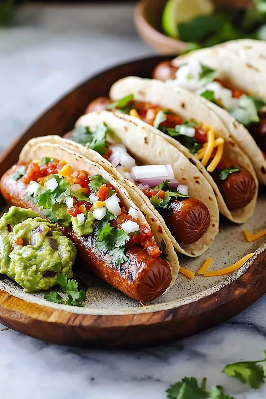 Gegrillte mexikanische Rinder-Hotdogs
