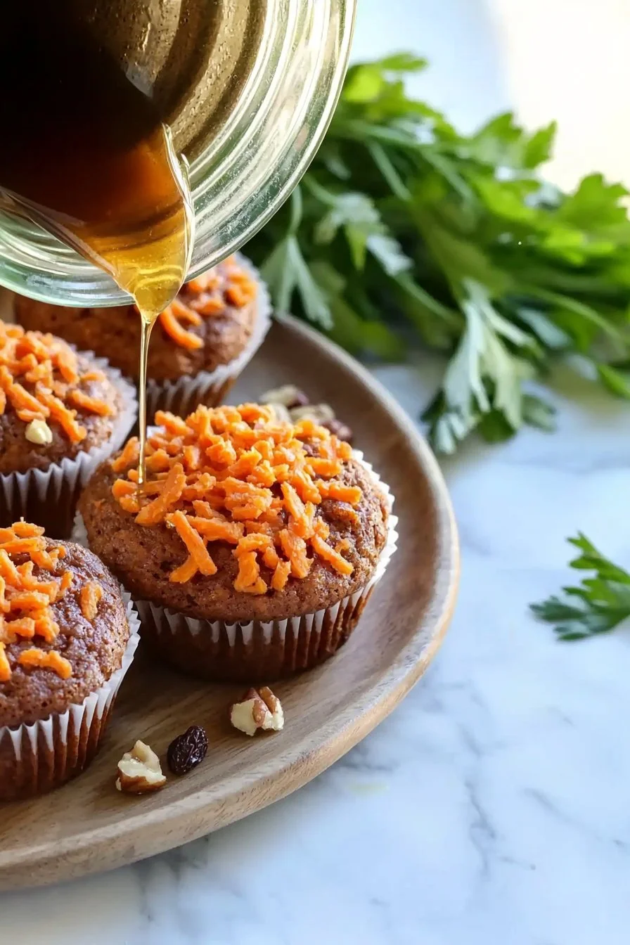 Gesunde Karottenkuchen-Muffins mit Nüssen und Gewürzen