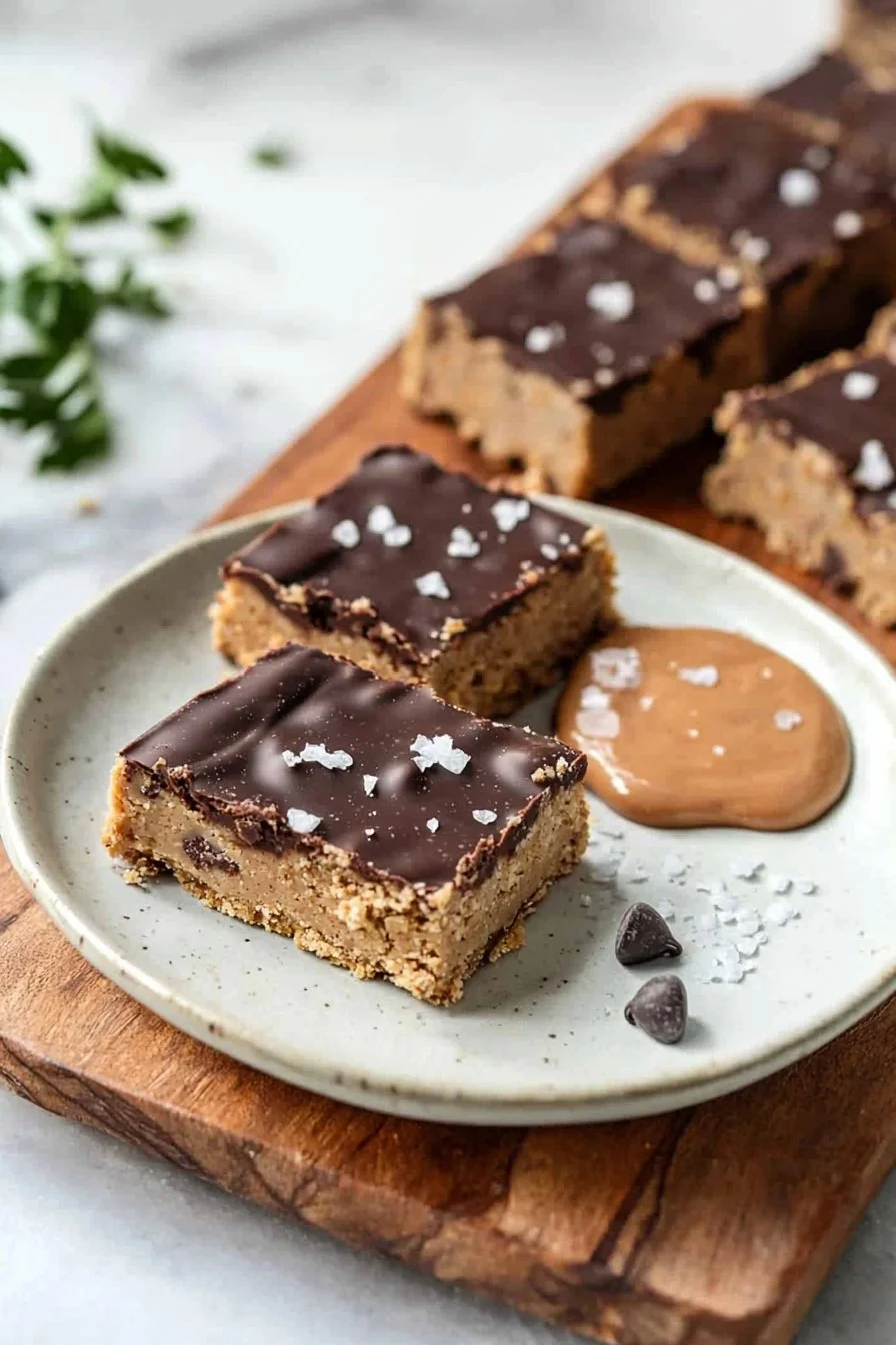 Gesunde Keine-Bake-Keksteig-Riegel
