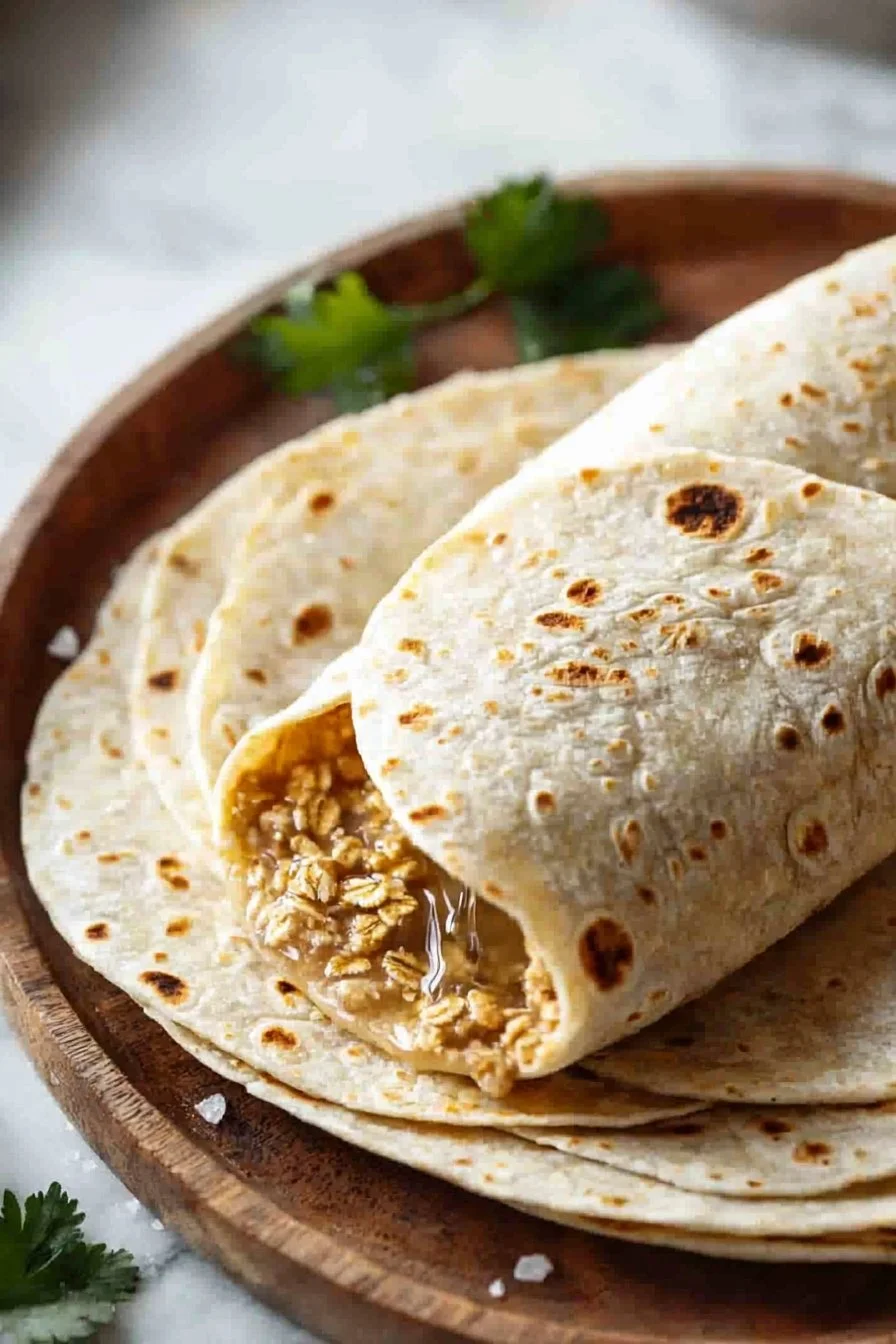Haferflocken Wraps (Tortillas aus 2 Zutaten)