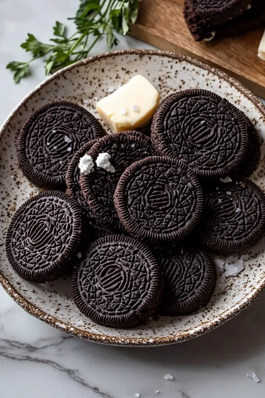 Hausgemachte Oreo-Kekse