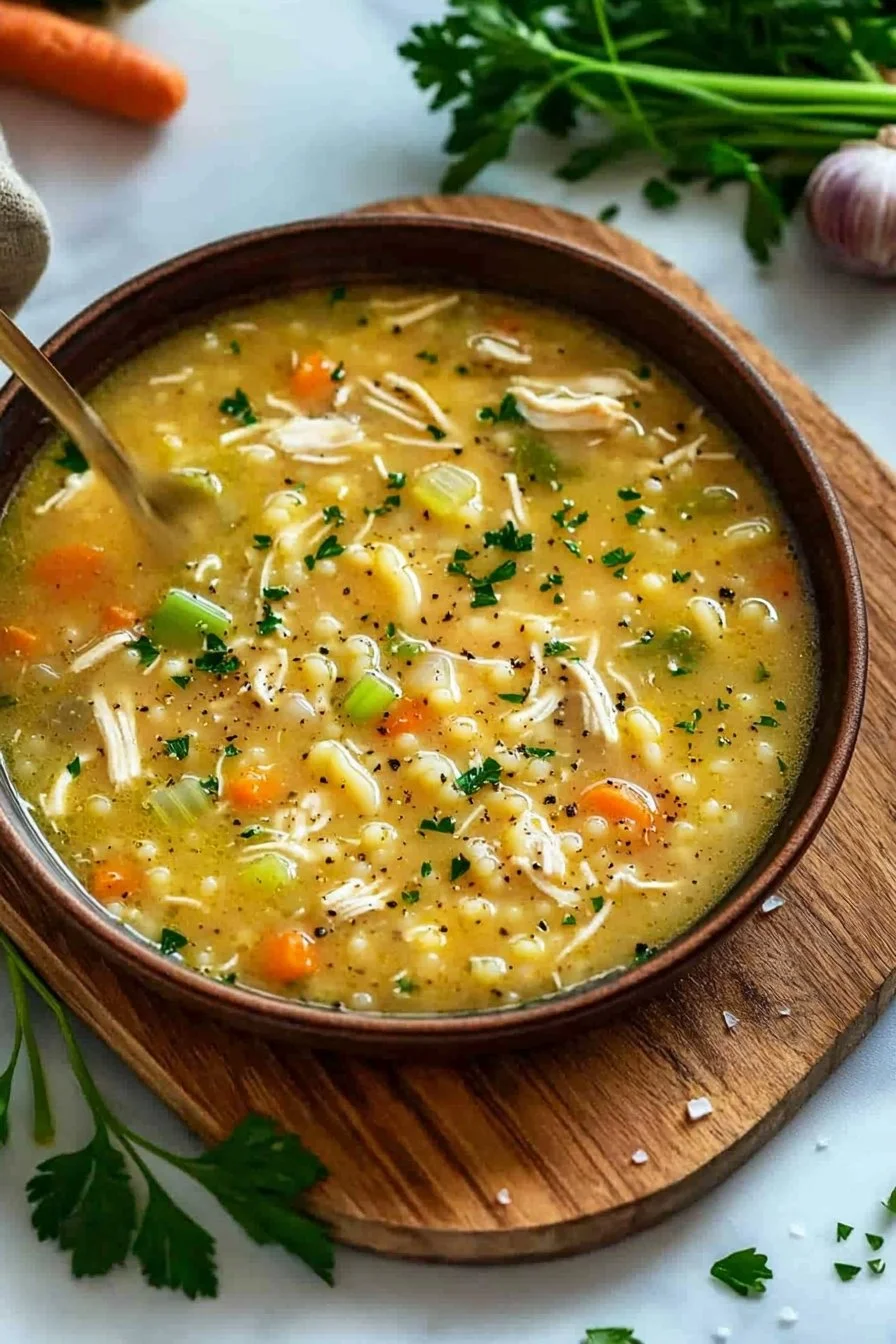 Italienische Hühner-Pastina-Suppe