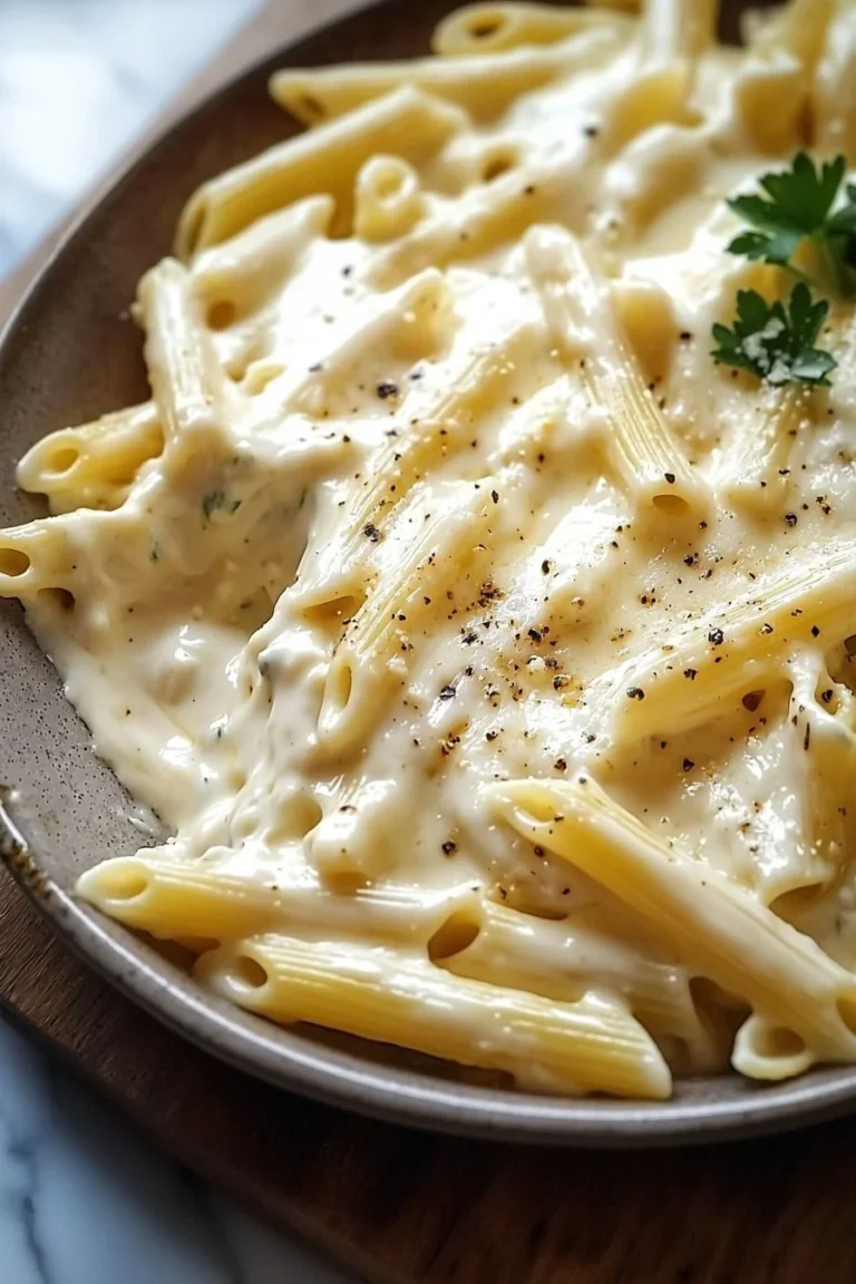 Käse-Weißer Cheddar-Mozzarella-Pastaback serviert auf einem Teller