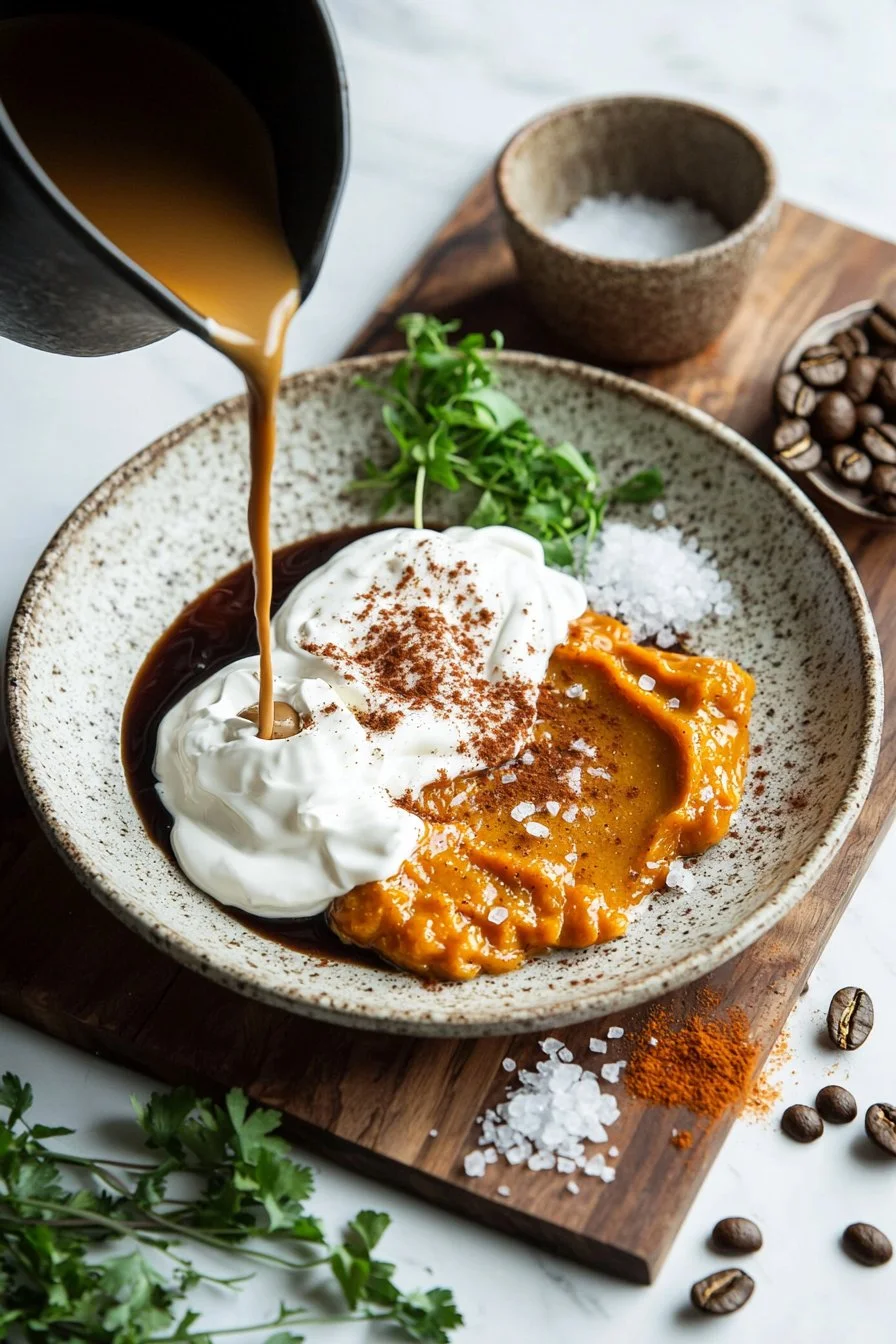 Kein-Ei Kürbis Kaffee Creme Dessert