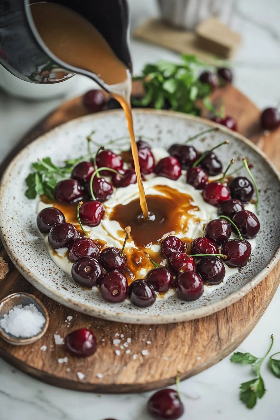 Kirschen-Kaffeekreme-Dessert