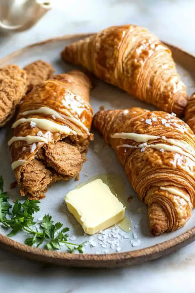 Lotus Biscoff Croissants mit süßer Füllung