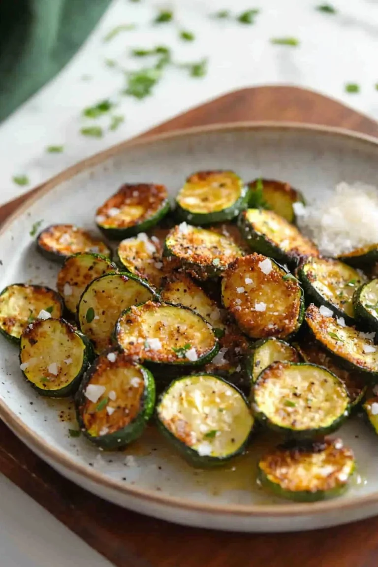 Knusprig gebratene Zucchini in der Luftfritteuse