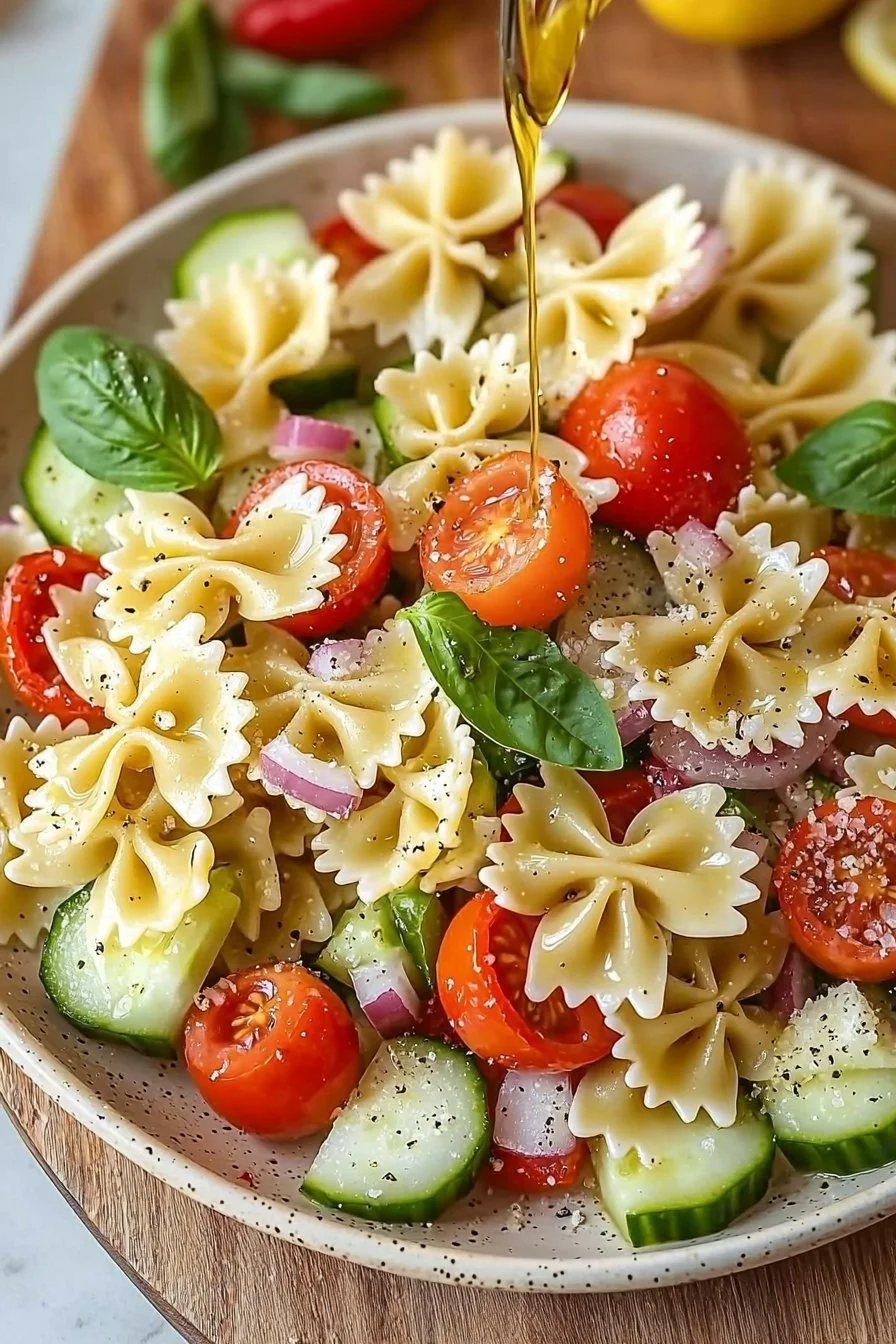 Schmetterlingsnudelsalat