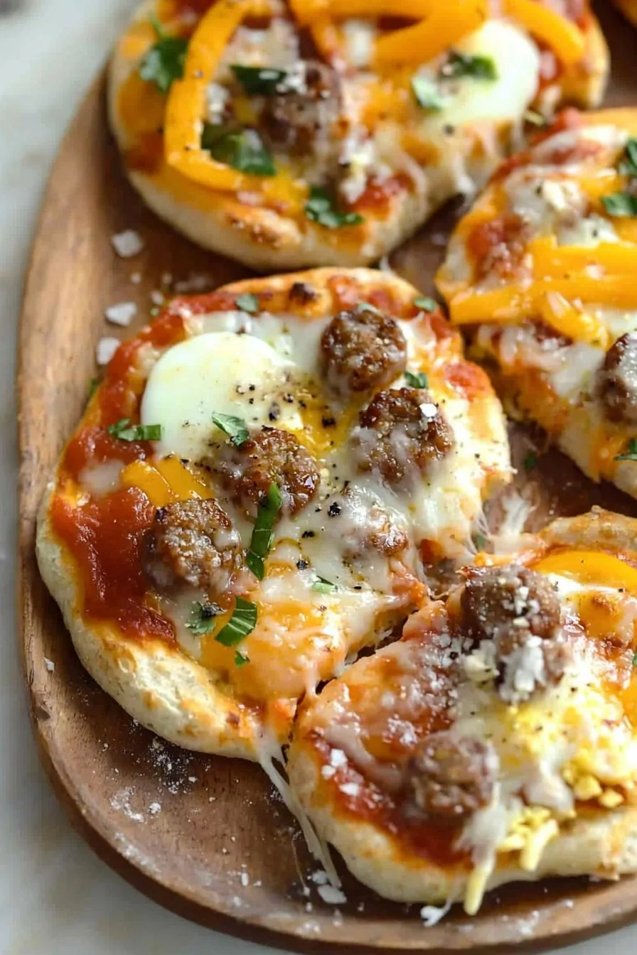Schnelle und Einfache Englische Muffin Frühstückspizzen