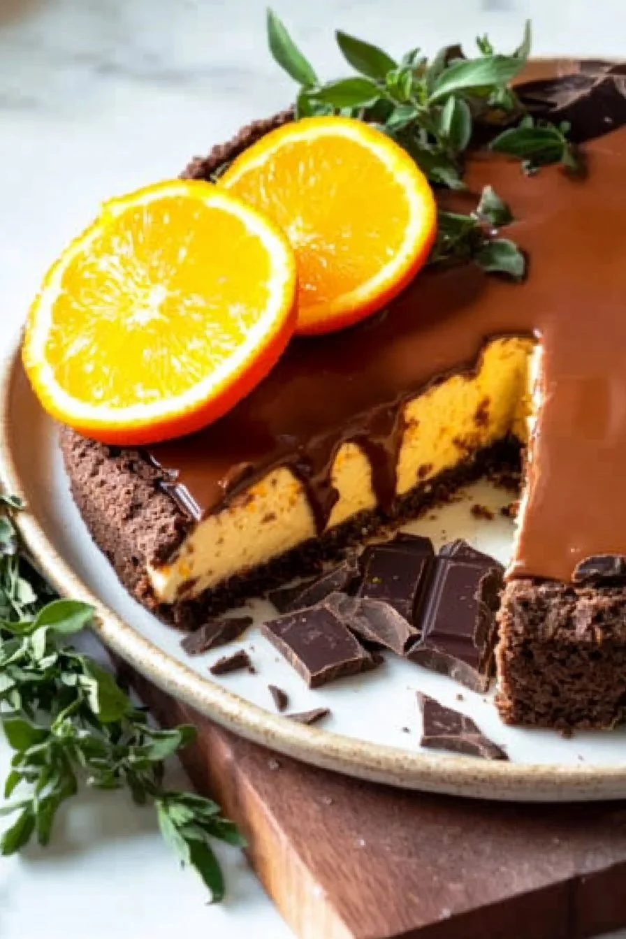 Schokoladen-Orangen-Käsekuchen