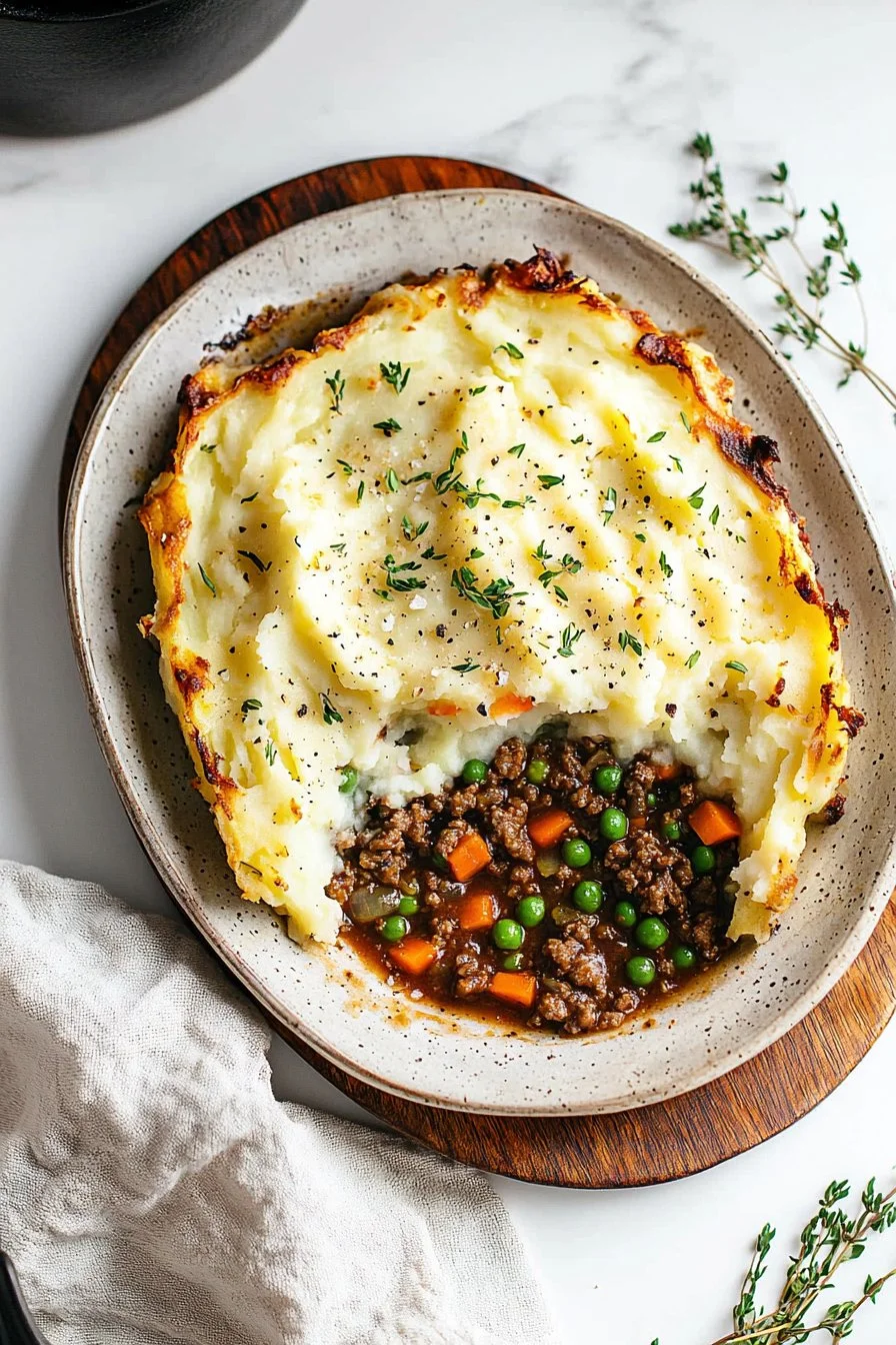 Leckeres Shepherd's Pie Rezept mit Kartoffeln und Gemüse