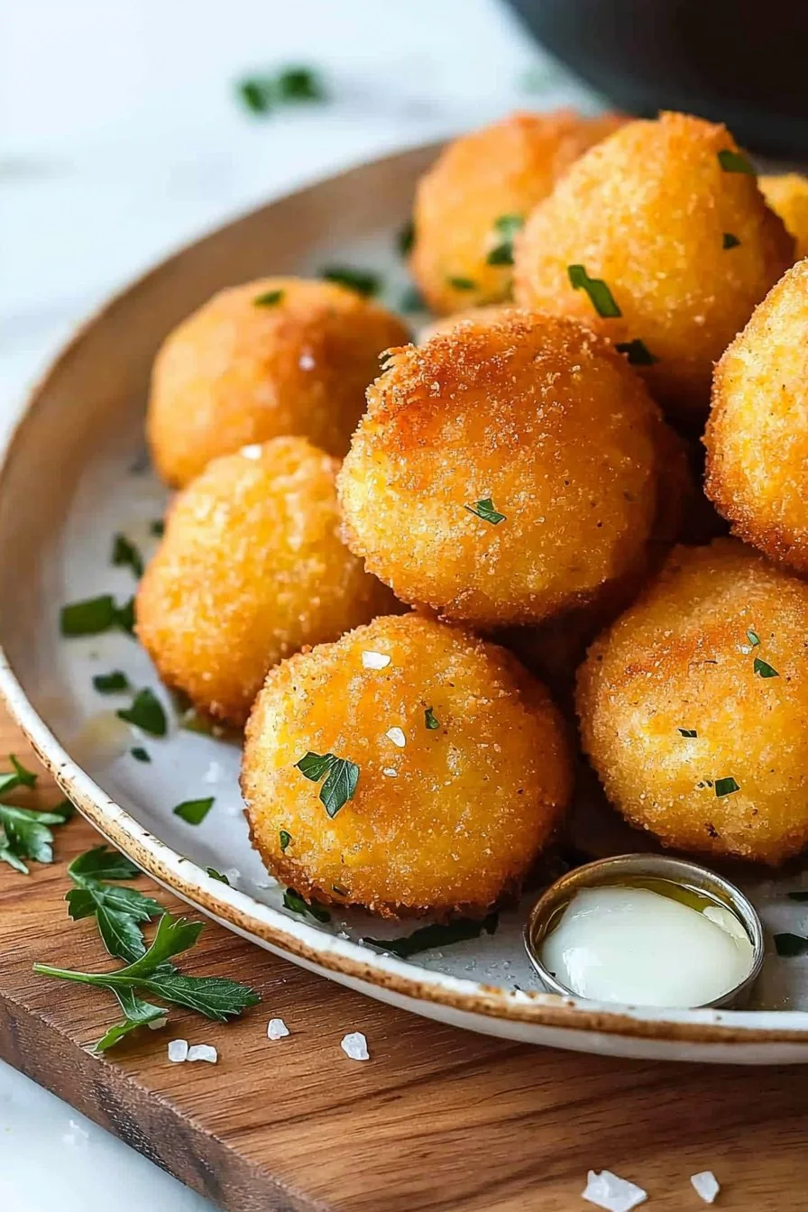 Leckere südliche Hush Puppies mit knuspriger Außenhaut und weichem Inneren
