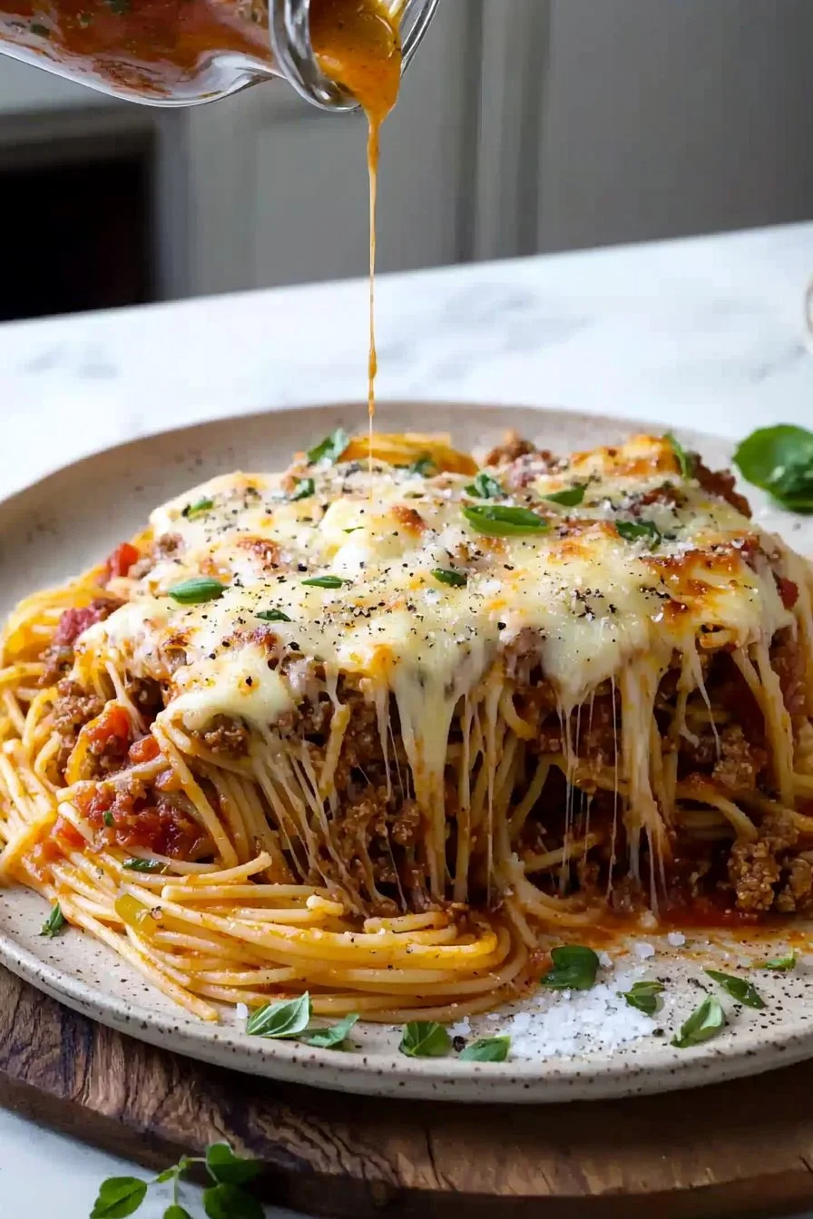 Südstaaten gebackene Spaghetti