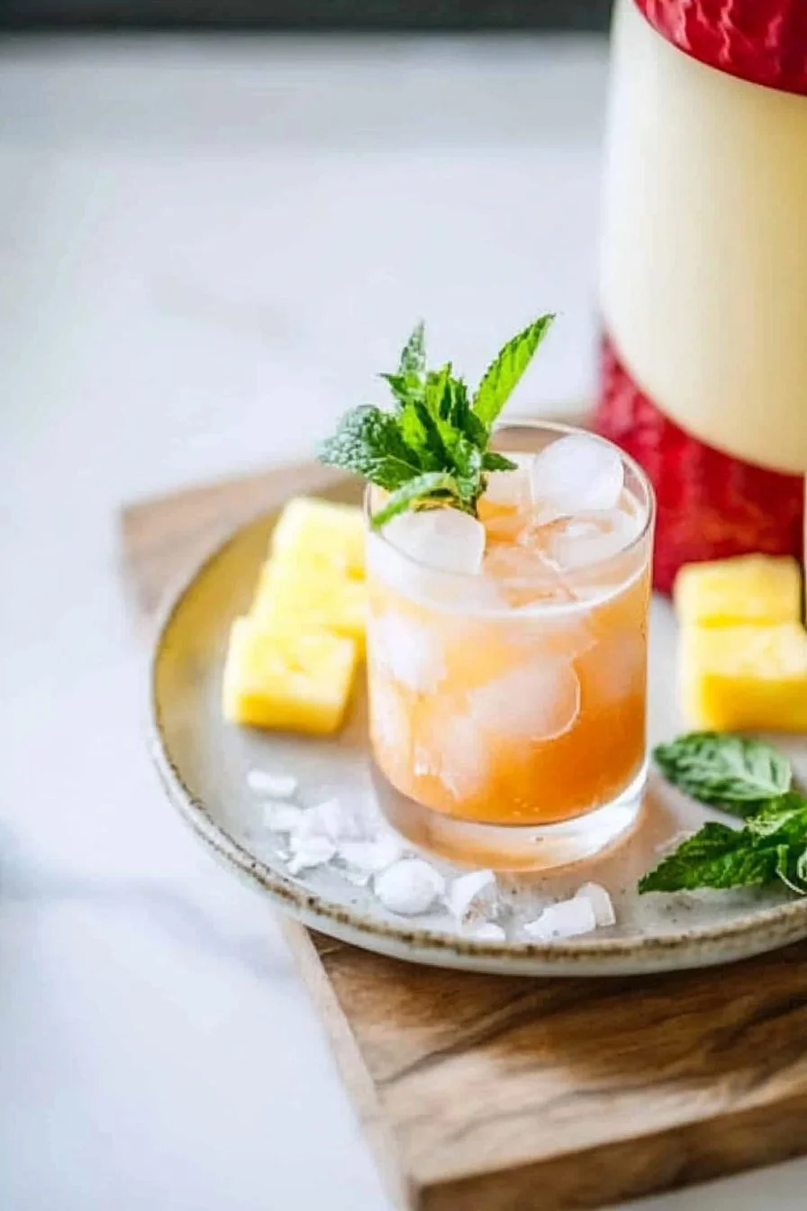 Tropischer Sonnenuntergang Mocktail