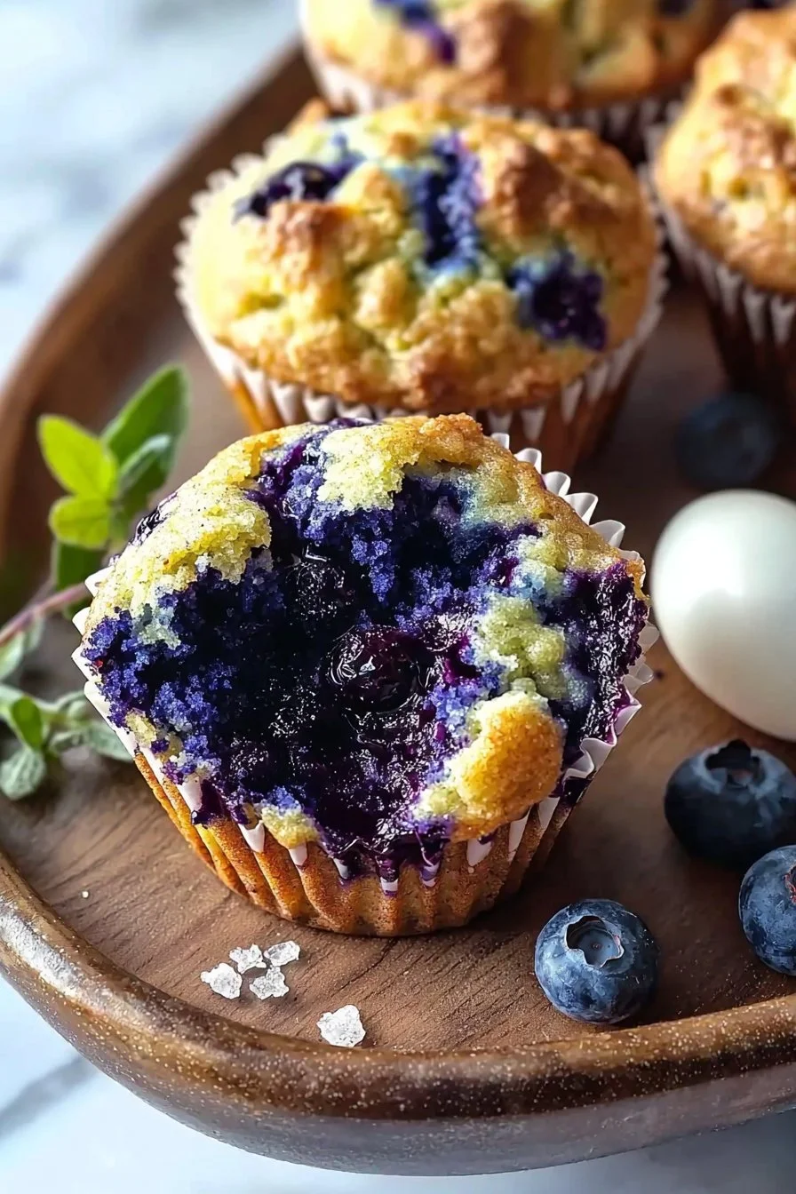 Bäckerei Stil Blaubeer Muffins
