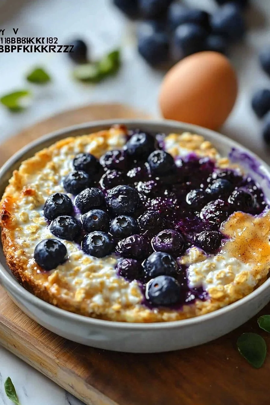Baked Blueberry Cottage Cheese Breakfast Bowls