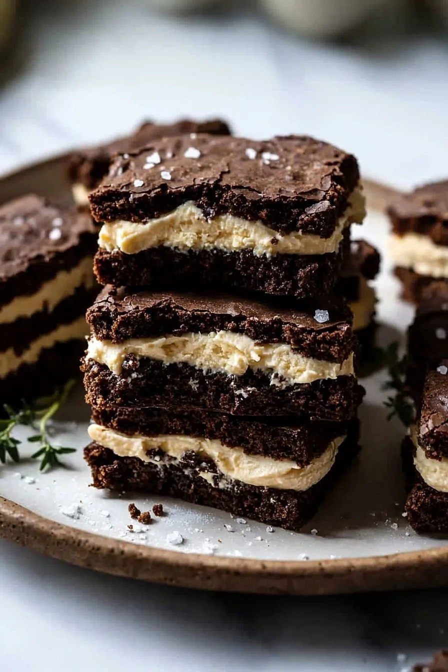 Brownie-Keks-Sandwiches mit Keks-Teig-Buttercreme