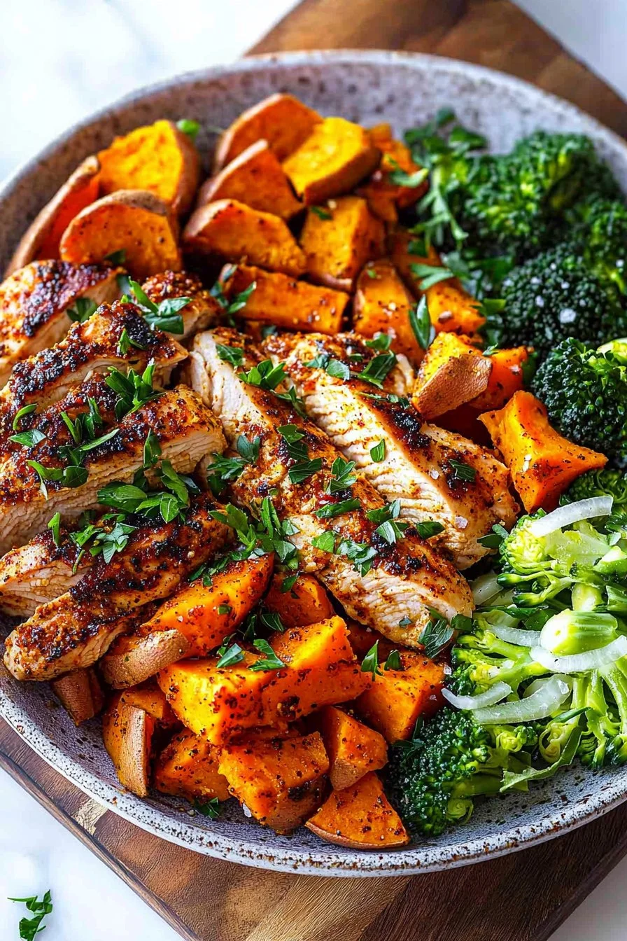 Cajun-Hähnchen und Süßkartoffel-Bowls Rezept