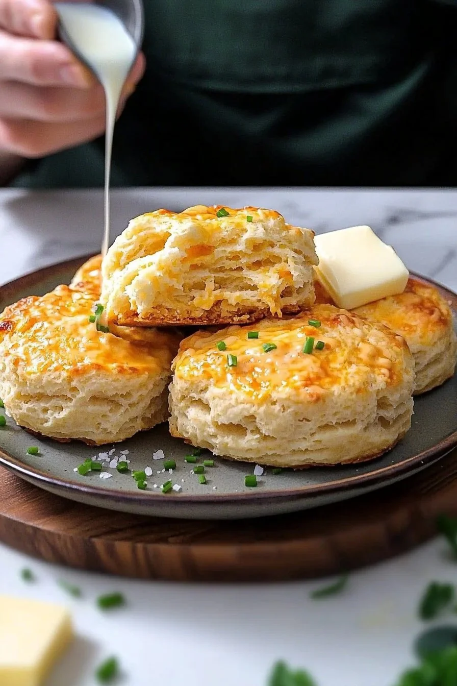 Cheddar-Schnittlauch- biscuits